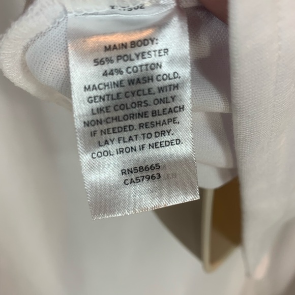 Treasure & Bond Sleeveless Sheath Dress with Side Rouching - White - size XXS - Picture 4 of 6